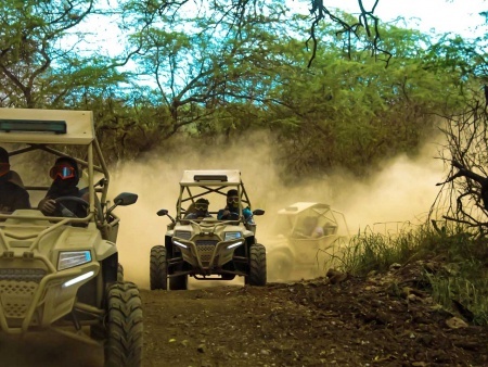 side by side atvs oahu coral crater