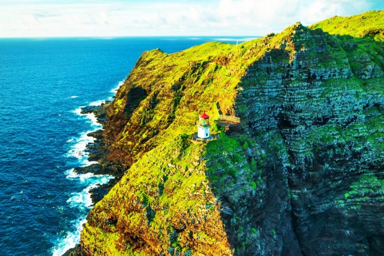the makapuu lighthouse oahu rainbow helicopters