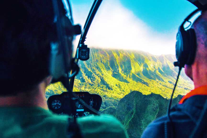 view historic sights of oahu hawaii rainbow helicopters