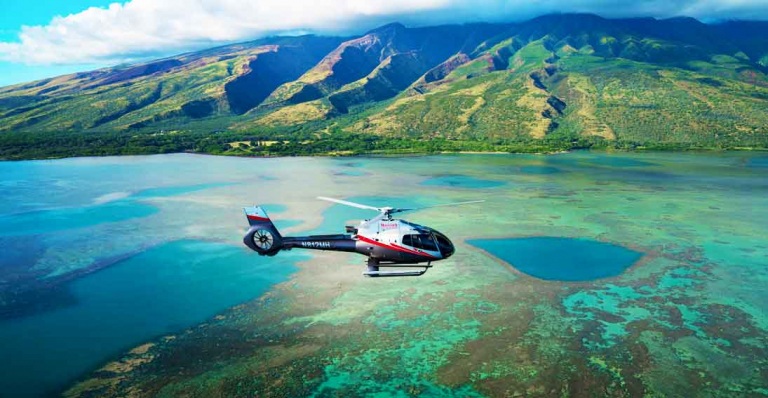 view molokais fringing coral reef and majestic ancient fishponds maverick helicopters