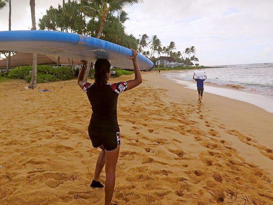beautiful beaches and gentle waves hawaiian style surfing kauai island