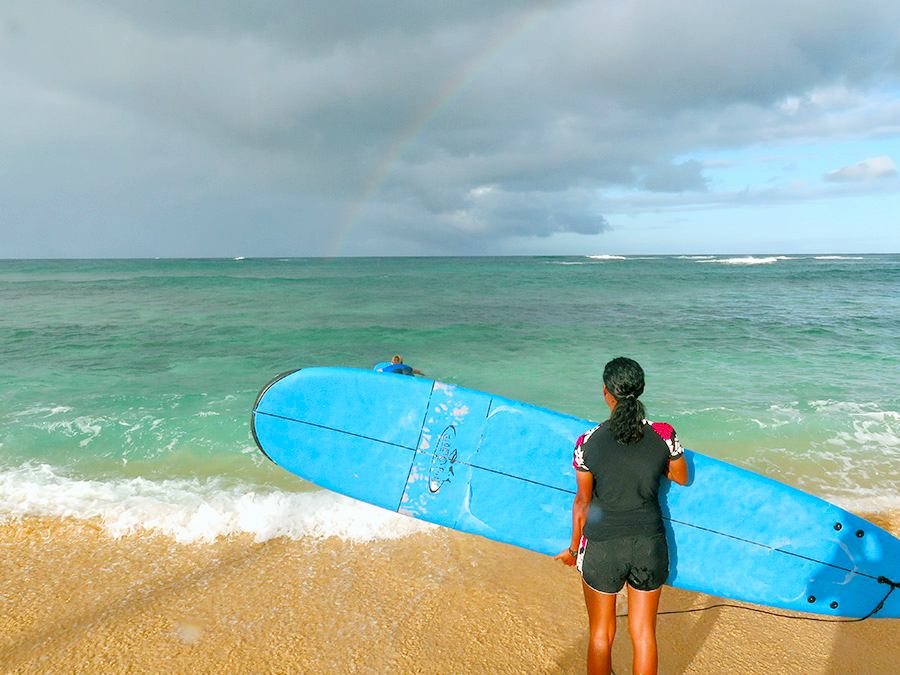 beautiful beaches and gentle waves poipu beach hawaiian style surfing kauai island