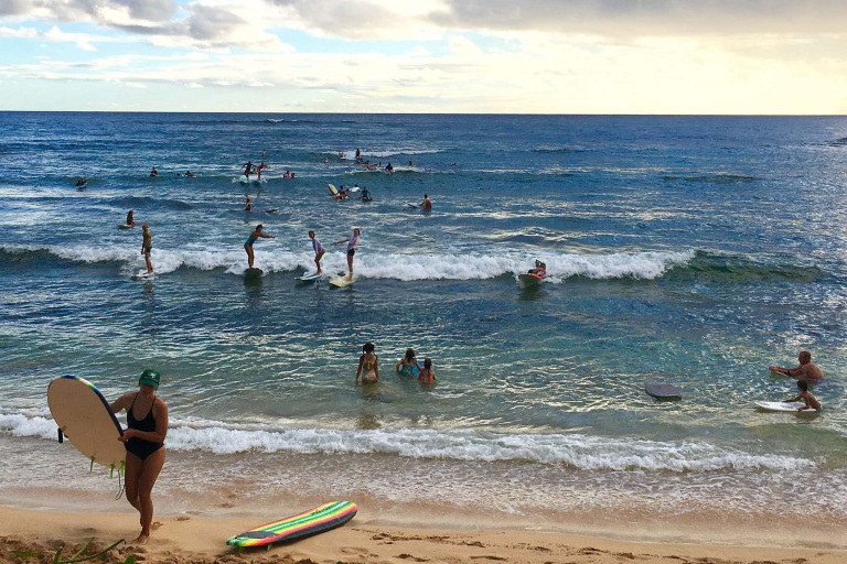 Kauaisurfschool Group Surf Lesson For Beginners Culture And History Beach