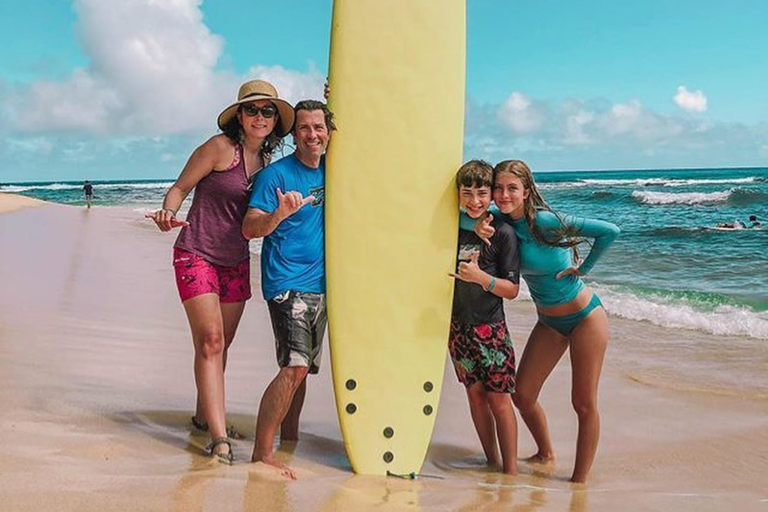 Kauaisurfschool Group Surf Lesson For Beginners Fun And Good Group