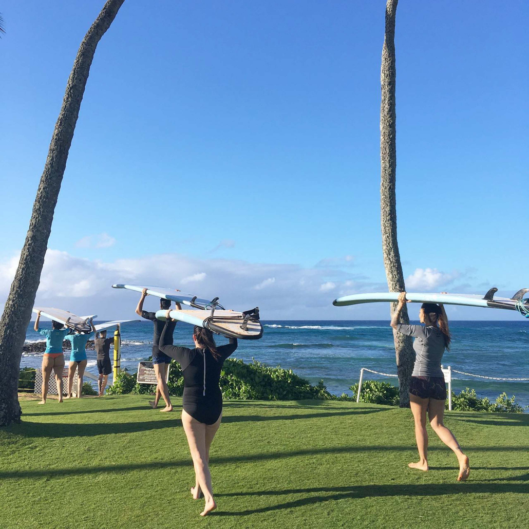 Kauaisurfschool Group Surf Lesson For Beginners Group