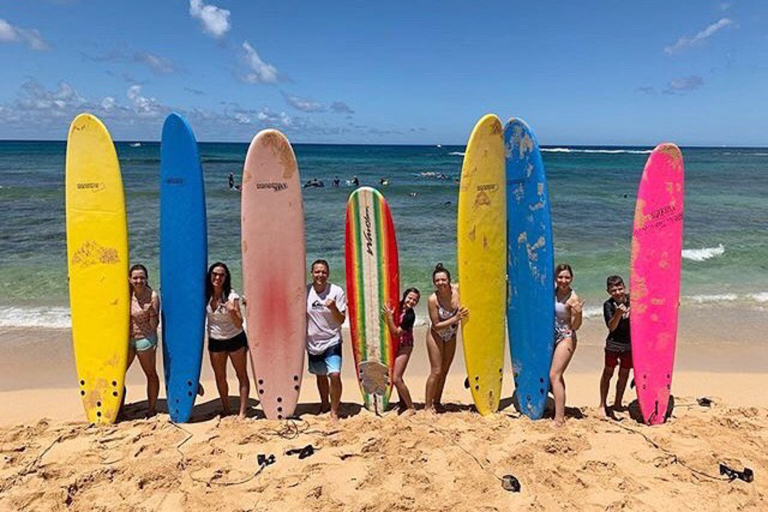 Kauaisurfschool Group Surf Lesson For Beginners Small Group