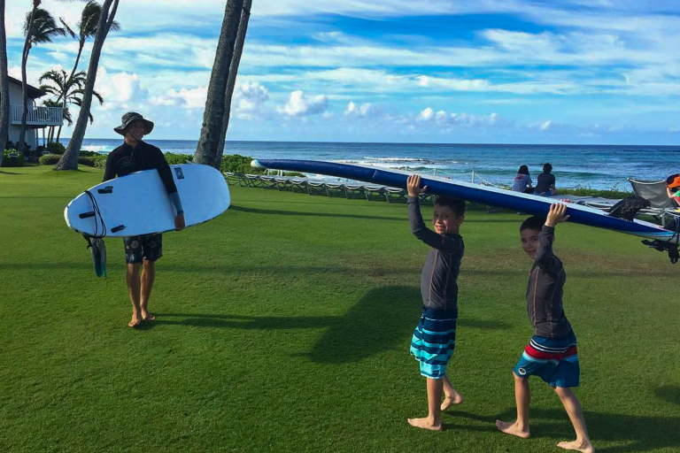 Kauaisurfschool Kids Private Surf Lesson Fun Healthy Sport