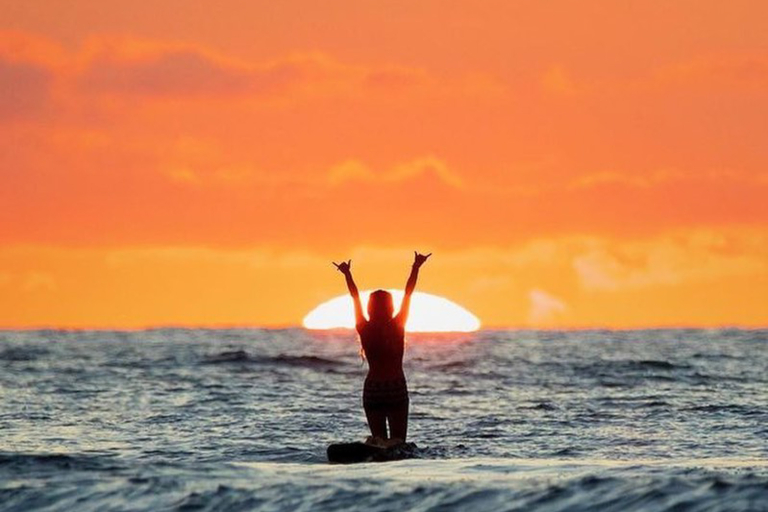 Kauaisurfschool Kids Private Surf Lesson Hawaiian Culture Sunset