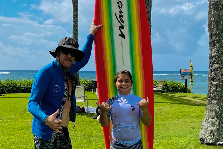 Kauaisurfschool Kids Private Surf Lesson On On One Teacher