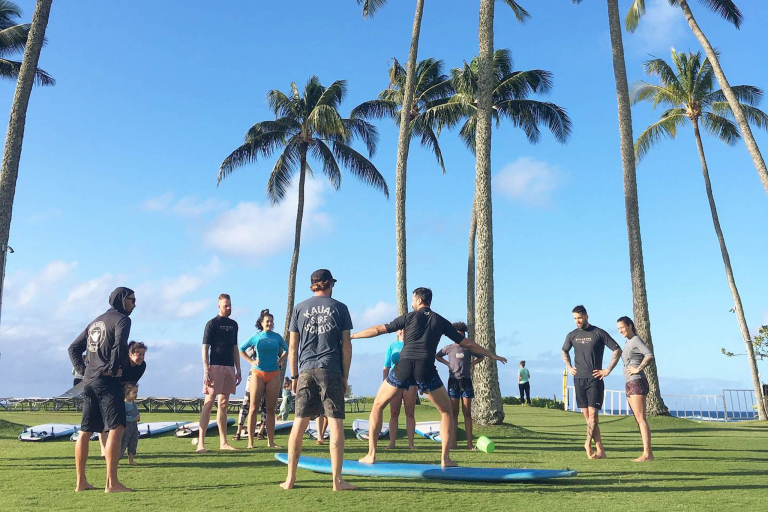Kauaisurfschool Private Surf Lesson Hawaiian Culture Friends
