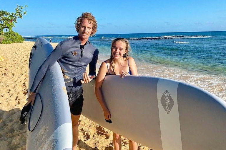 Kauaisurfschool Private Surf Lesson On On One Couple