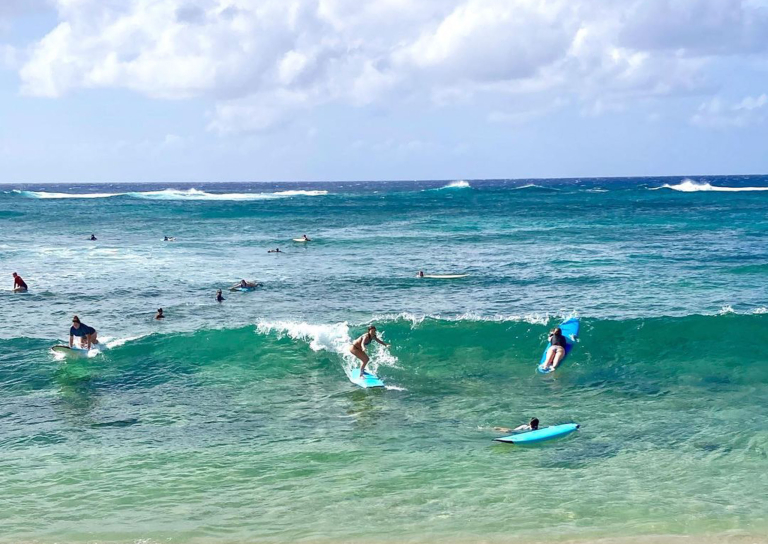 Kauaisurfschool Private Surf Lesson Slide Group