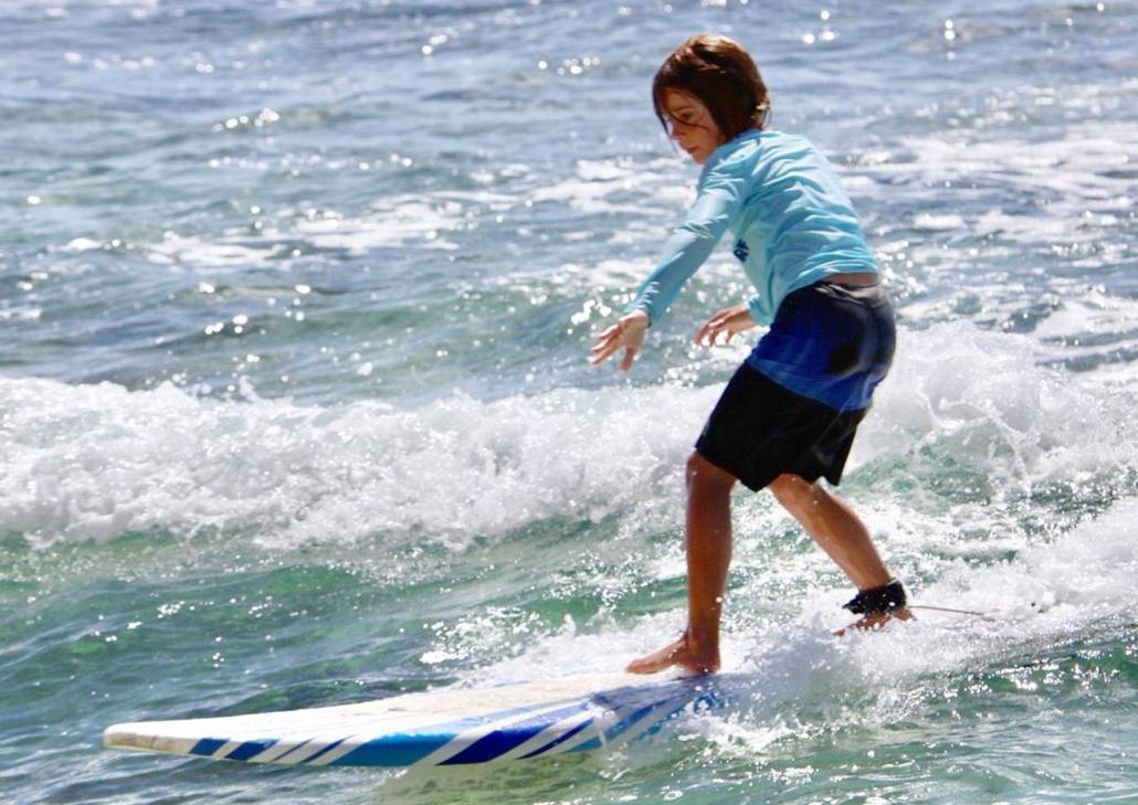 Kauaisurfschool Private Surf Lesson Slide Kid Surf