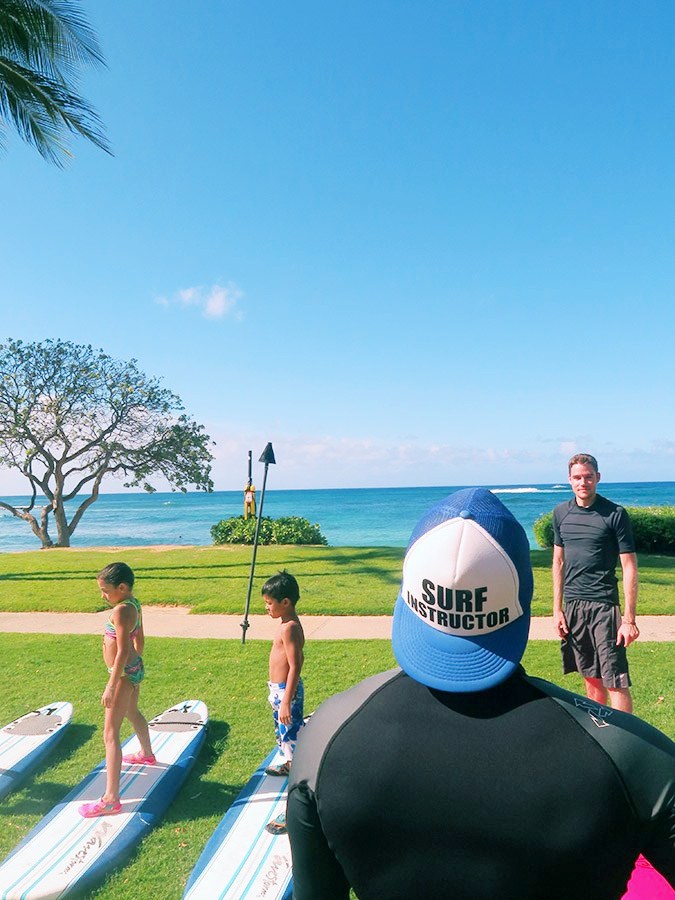 learn to surf with other beginners hawaiian style surfing kauai island