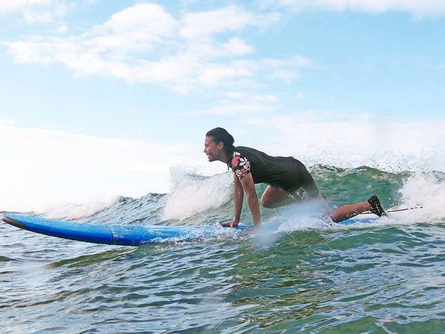 private surf lesson hawaiian style surfing kauai island