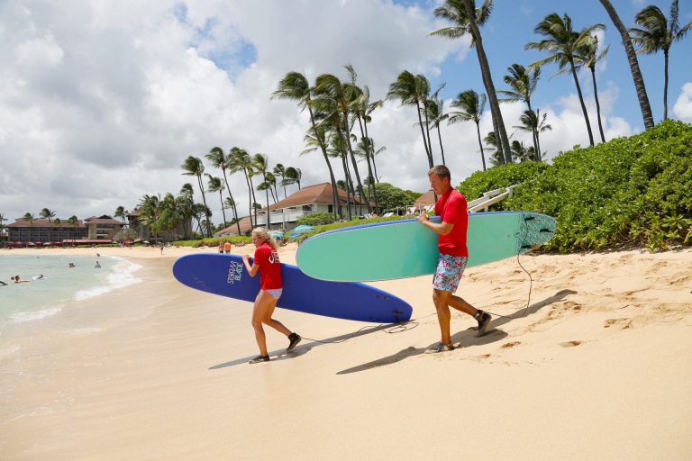 private surf lesson tour hawaiian style surfing kauai island
