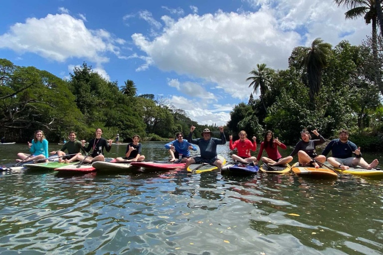 Rainbow Watersports Haleiwa Sup Open Group Lesson Feature Whole Family