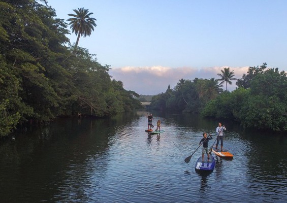 Rainbow Watersports Haleiwa Sup Private Lesson Slider Bridge