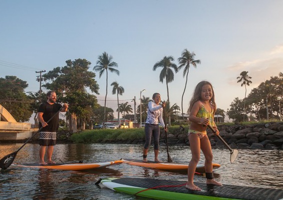 Rainbow Watersports Haleiwa Sup Private Lesson Slider Family