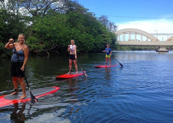 Rainbow Watersports Haleiwa Sup Private Lesson Slider Friend