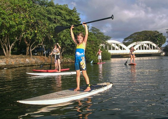 Rainbow Watersports Haleiwa Sup Private Lesson Slider Kid Girls