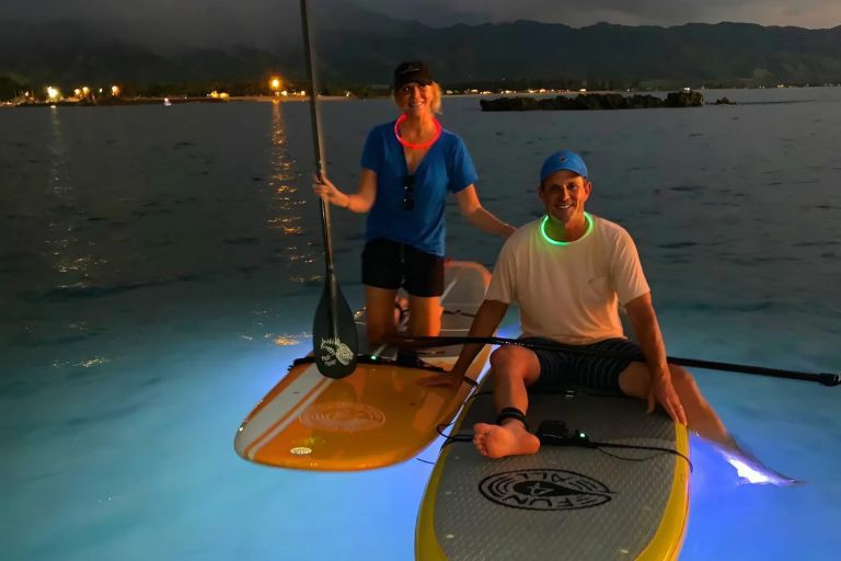 Rainbow Watersports Haleiwa Twilight Glow Paddle Feature Unique Experience Family