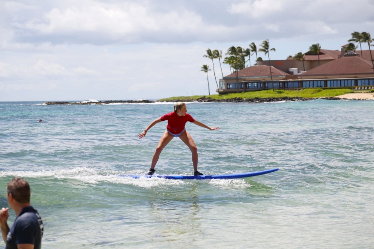 riding the waves