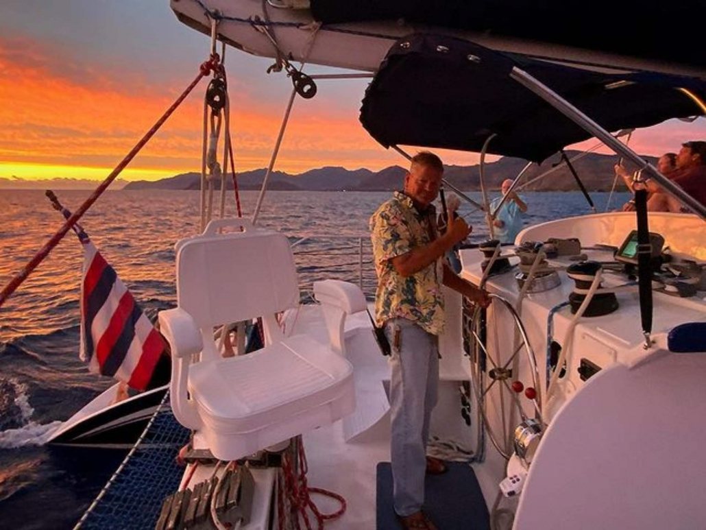 sunset time to enjoy sail in ko olina