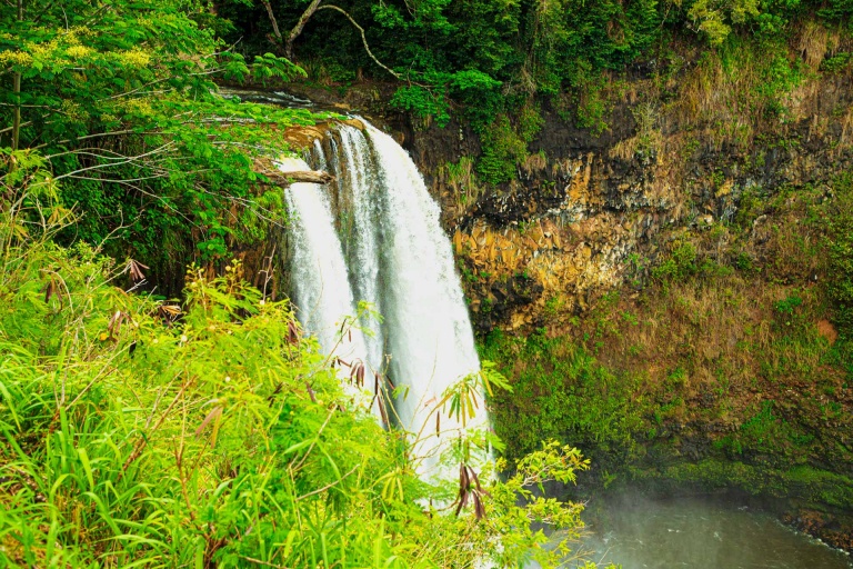 wailua falls a waterfall on the island of kauai