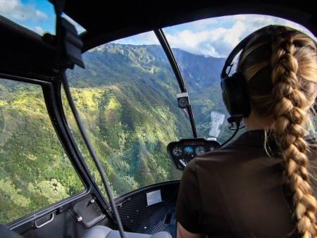 Central Kauai forest helicopter mountains tour