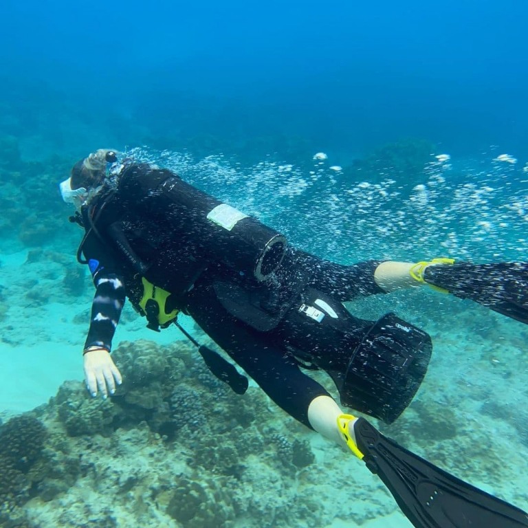 guided reef tour with a padi professional ntroductory diving dive oahu