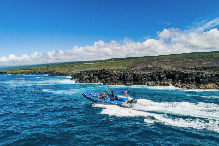 Konasnorkeltrips Manta Ray Night Snorkel Kona High Speed Boat