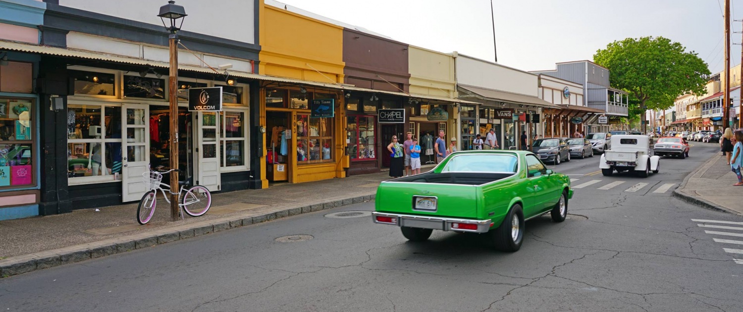 lahaina town maui island hawaii