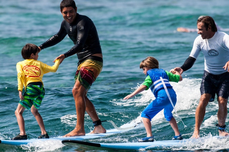 Learntosurfkona Group Surf Lesson