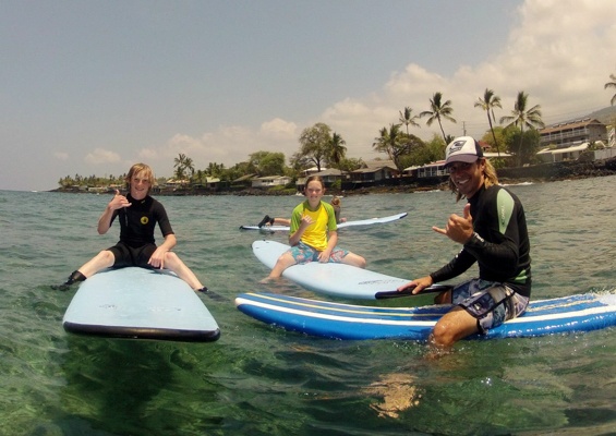 Learntosurfkona Group Surf Lesson Slide