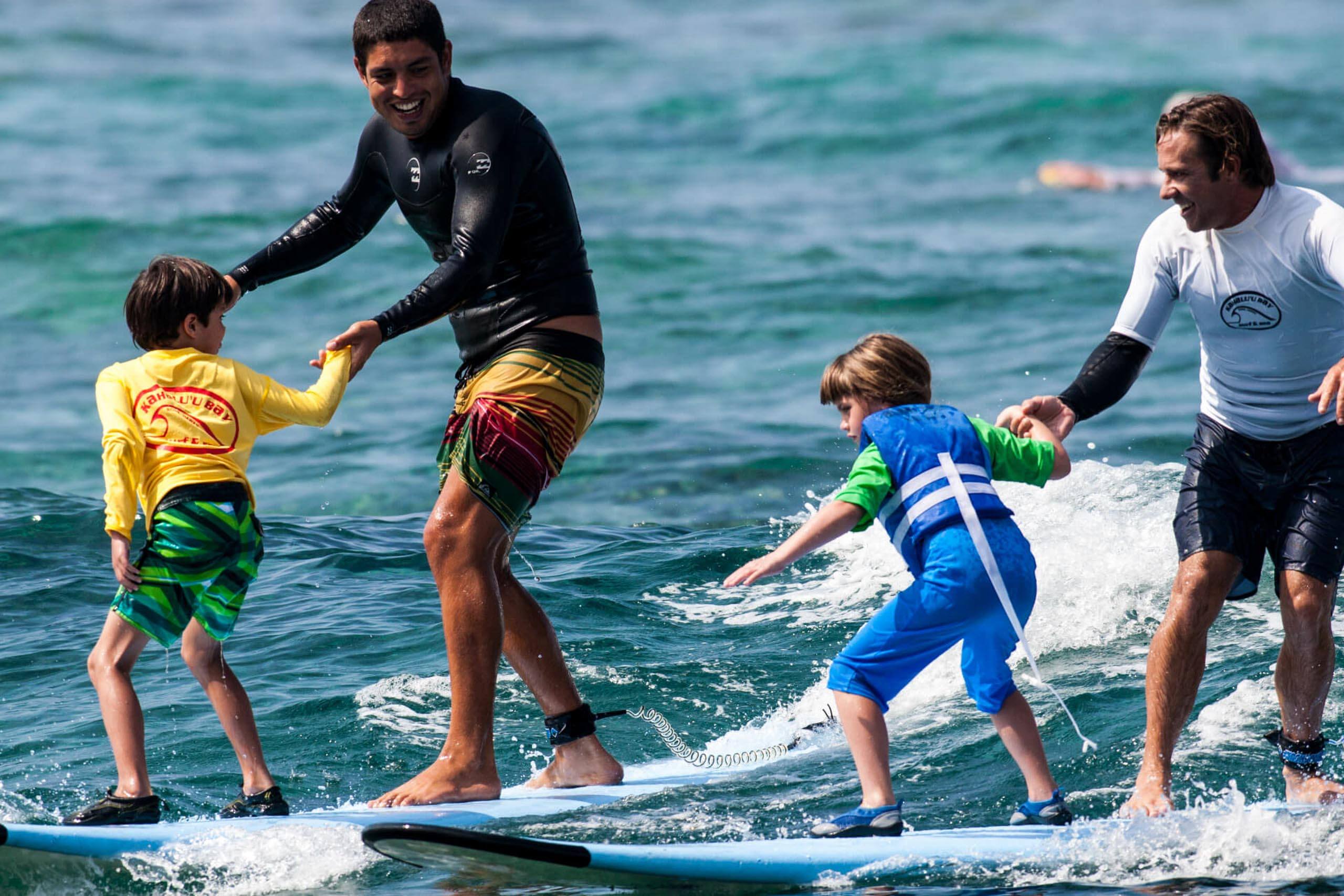 Learntosurfkona Group Surf Lesson