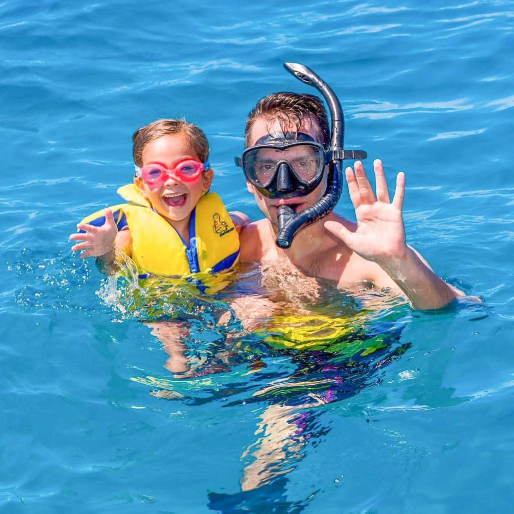 Manacruises Holo Holo Morning Snorkel Dad And Daughter