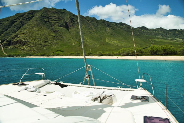 Manacruises Holoholo Morning Snorkel Feature Sail Up Koolina Coast