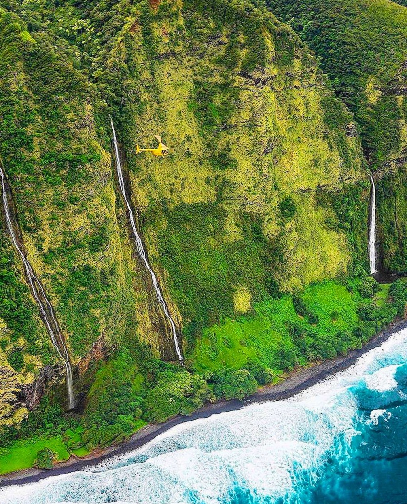 mauna loa helicopters falls are truly a sight to behold