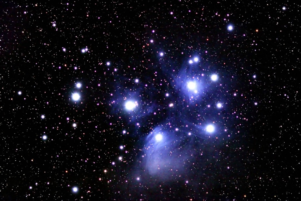 pleiades cluster stars above ko olina