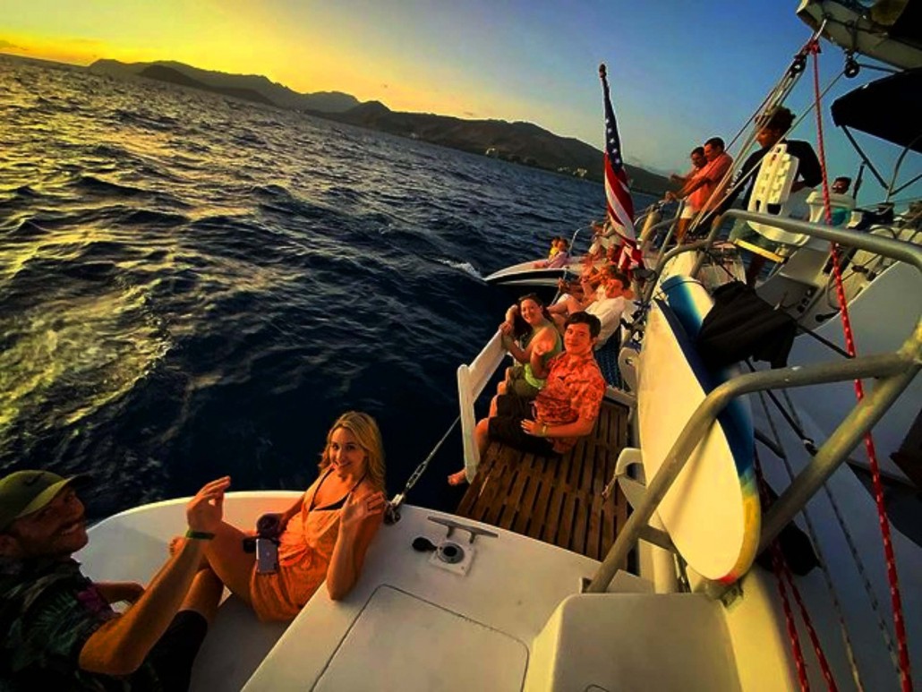 sunset charters in the best seats in the house ko olina