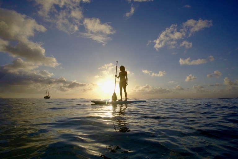 yoga floats waikiki intro to paddling oahu standup paddle by elliot basler