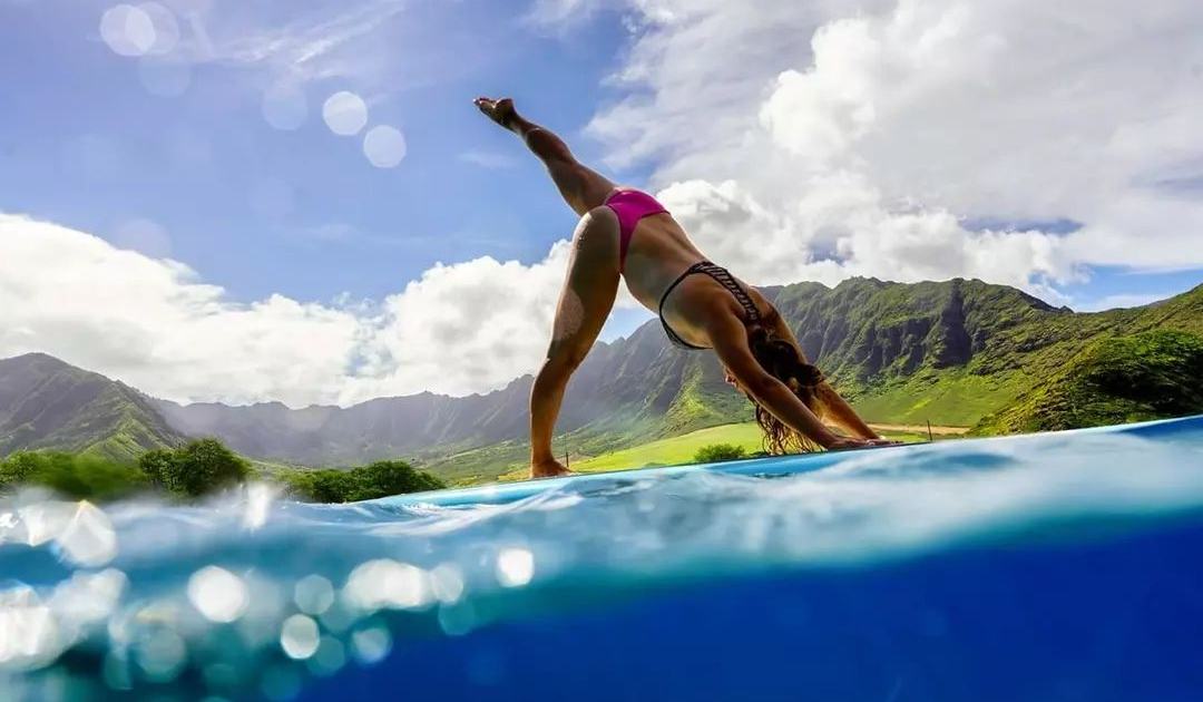 yoga floats waikiki intro to paddling oahu yoga