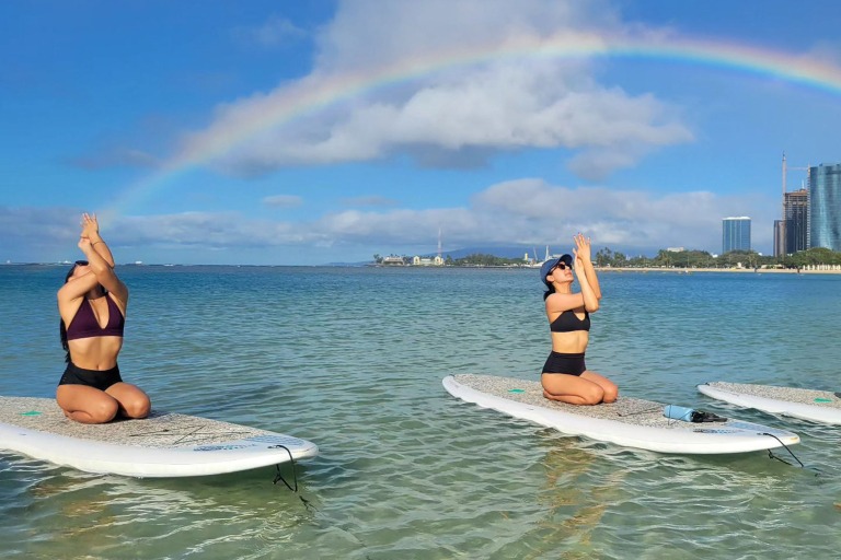 Yoga Floats Wakiki Flow Go Yoga Feature Challenge Rainbow