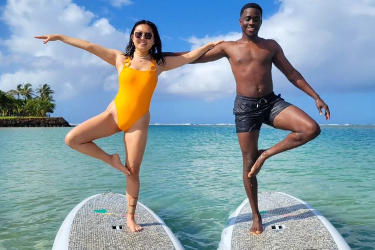 Yoga Floats Wakiki Flow Go Yoga Feature Stand Up Couple