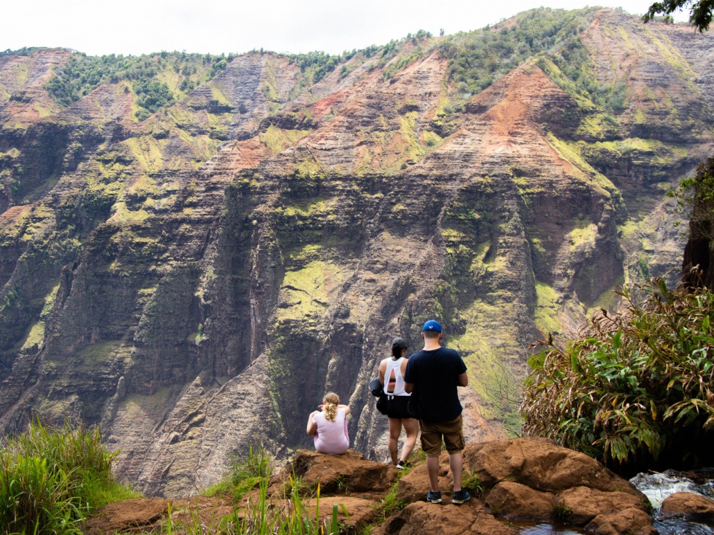 Kauai Waimea Hikeadventure group hike mountain views