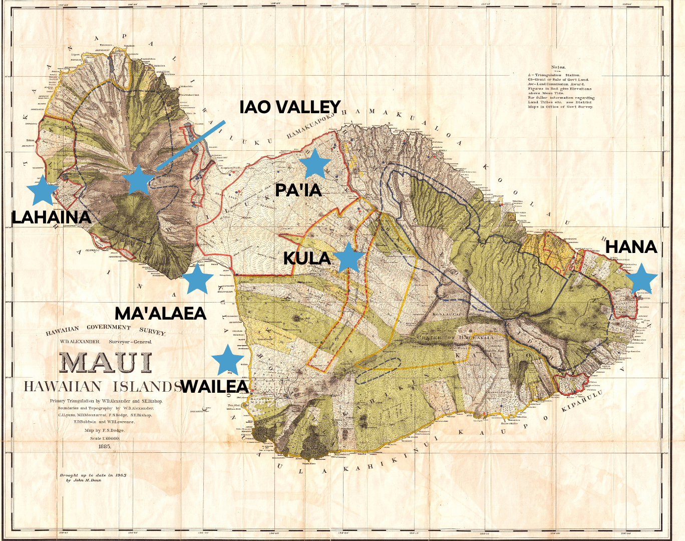 Maui Sightseeing Map