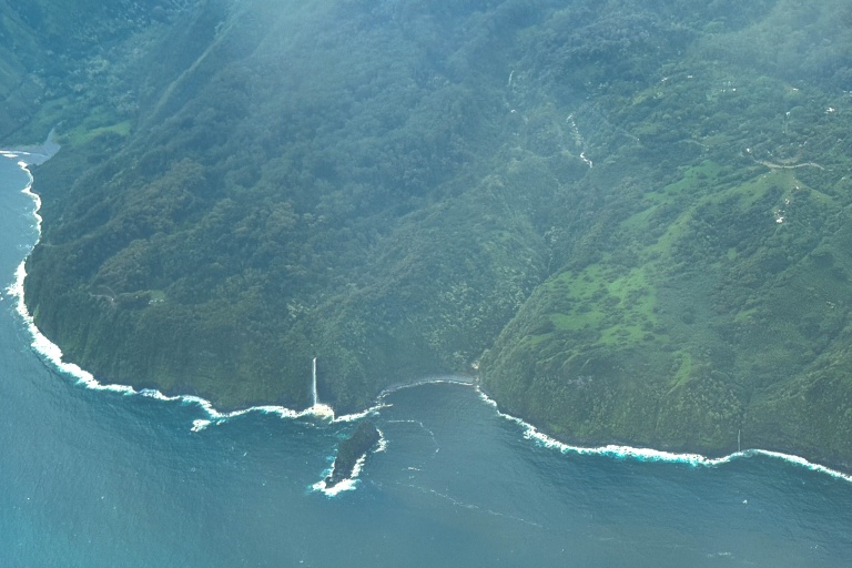 Feature Flight From Kahului Around Maui North Shore Falls
