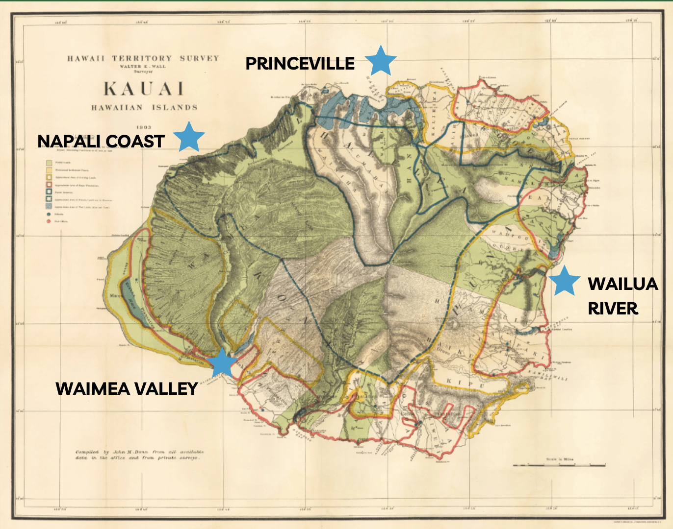 Kauai Adventure Map