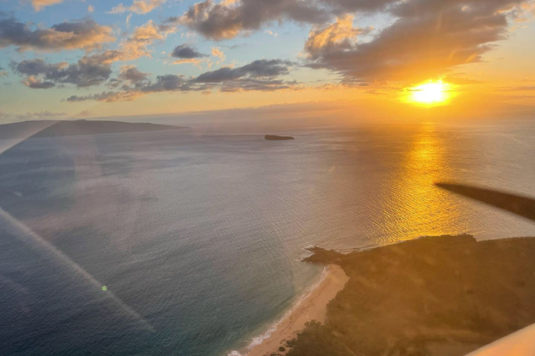 Mauiplanerides Maui Sunset Romance And Champagne Air Tour Feature Golden Hour